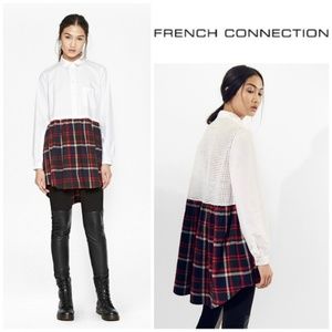 Castle Check Oversized Shirt Dress